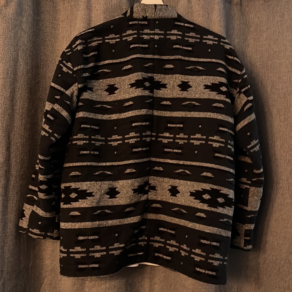 Aztec Boho Print Overcoat - Picture 3 of 8